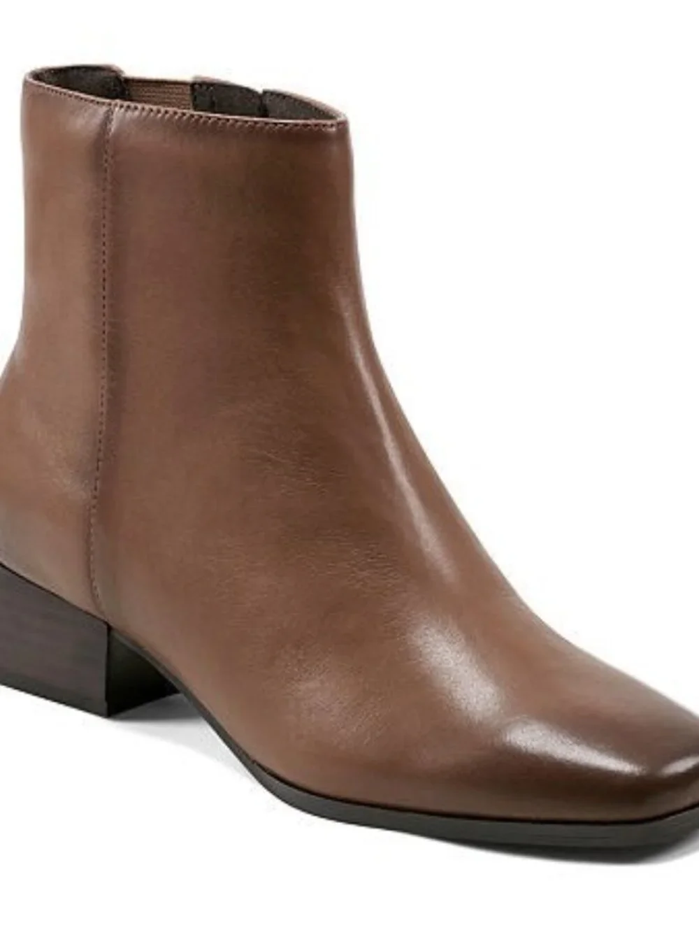 Easy Spirit Sidney eFlex Square Toe Booties - Taupe, 11 M